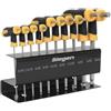 Sealey Siegen S01150 t-handle Metric ball-end hex Key, rosso, set di 10 pezzi