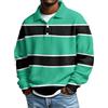Generico Maglione Elegante Uomo, Waffle Colletto a Polo Casual Caldo