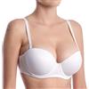 LORMAR 1 Pezzo Reggiseno Donna Fascia-Balconcino Pura con Ferretto - Coppa B - C, Bianco 3B