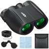 Aiobuvr Binocolo 10X25 per Adulti | Eazy Compatto per Bird Watching Viaggi Caccia Calcio Partite Teatro e Concerti con Custodia e Cinghia