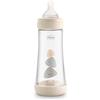 Chicco Perfect 5 Biberon Anticolica, Unisex, 300 ml, Silicone, 3 Fori, Beige