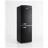DMDK DKB3 Frigorifero-Congelatore a Libera Installazione, Stile Retrò, Nero Opaco, No Frost, 244 l, 181 x 55 x 57,50 cm