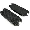 Equine Smile ES5005 - Solette in gomma per staffe standard, cuscinetti di ricambio universali in gomma per una facile sostituzione, coppia nera o bianca (nero, 11 cm)