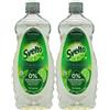 FEI FAN Detergente Per Stoviglie a Mano, Titanium Concentrato. 0% Coloranti, Fragranza Delicata Al TÈ VERDE Che Dona Freschezza Durante Il Lavaggio 650ml (2 Unità)