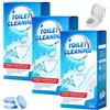 ZexJpr 48 pastiglie detergenti per WC extra forti, efficaci anticalcare per il calcare ostinato, pastiglie per la pulizia regolare del WC e la cura del sciacquone