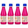 Generico Avio Solvente - Solvente Smacchiatore per Macchie di Vernice, Colla, Catrame, Inchiostro e Residui Ostinati - Pulizia Profonda per Superfici Resistenti - 4 Unita da 375ml