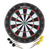 PHILIPS MasterDarts Bersaglio per freccette Standard - 45 cm - con 6 freccette con punte metalliche - Entrambi i lati del bersaglio - Incluso gancio per appendere