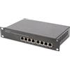 ‎DIGITUS DIGITUS Gigabit Ethernet PoE+ Switch - 10 Inch - 8 Ports - Unmanaged - IEEE 802.