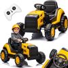 SUN BABY CAT - Trattore Elettrico per Bambini 12V, Auto elettrica con Telecomando, MP3 USB, Cinture di Sicurezza, Veicolo 3-6 Anni