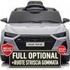 TOYSCAR Macchina Elettrica per Bambini Audi RS6 Full Optional Auto Elettrica per Bambini Telecomandata Sedile in Pelle Porte Apribili Doppio Motore Elettrico 12V Carico 25 kg