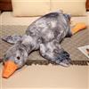 Zinsale 50-160 cm gigante oca peluche bambola grande anatra morbido cuscino per dormire per bambini e ragazze (grigio, 90 cm)