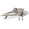 Jazwares STAR WARS Micro Galaxy Squadron V-Wing Starfighter - Veicolo di classe armatura leggera da 7,6 cm con due accessori per micro figure da 2,5 cm