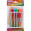 Harrista Set di 4 pennarelli per bingo con colori misti, inchiostro non gocciolante per biglietti per bingo.