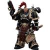 GWTCTOY JoyToy GW 40K Original Licenza 1:18 Action Figure, Chaos Space Marines Black Legion Chosen with Plasma Pistol and Power Axe
