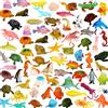 YeoNational&Toys Set di 78 Animali dell'Oceano, Animali Giocattolo, Mini Creature Marine in Plastica Perfetti per Bambini e Bambine, Come Regalo, Utili a Scopo didattico, per Feste.