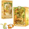 CUTEBEE Kit Book Nook Il Piccolo Principe - Case in Miniatura da Costruire | Kit Puzzle 3D Legno, Set Fai-da-Te, Inserimento Libreria, Regalo Creativo per Amanti dei Libri (Promessa nel Campo di Grano)