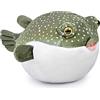 lilizzhoumax pesce palla Peluche 8" simulazione Piccolo pesce palla Peluche simpatico giocattolo pesce palla morbido pesce palla Animale Marino Bambole Animali Selvatici verde