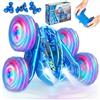 NLMWTI Macchina Telecomandata per Bambini con Luce, 2.4Ghz Salti mortali a 360° Doppio Lato Truck per Ragazzi di 4 5 6 7 8 Anni, 4WD RC Auto Acrobatica Compleanno Regali di Natale Giocattoli