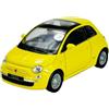 Generisch Welly 43605 - Modellino di auto compatibile con Welly Fiat 500 dal 2007, giallo, circa 1/34-1/39, in metallo
