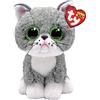 TY Beanie Boos Fergus il Gatto, con Occhi Verdi Grandi e Glitter, il Peluche con gli Occhi Grandi Scintillanti 15 Cm T36581