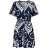 JdY Troya Life S/S - Abito Corto Wvn Dia, Iris Nero, S