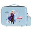 Disney Frozen Valigia rigido ABS adattabile a trolley, Bambine e ragazze, Blu, 29x21x15