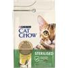 Purina Cat Chow Cat Chow Purina Cibo per Gatti Sterilizzato Adulto con Pollo, 4 Sacchetti da 3 kg