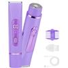 AYBUY Rasoio Elettrico Donna, 2 in 1 Bikini Trimmer, Viola | Indolore Rasoio Parti Intimer Impermeabile IPX7 per Corpo Viso Ascelle e Zona Bikini
