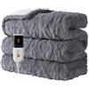 Aheadpret Coperta Elettrica 130x160cm, Morbida e Lavabile Comodo, Grigio | 9 Livelli di Temperatura ,10H Spegnimento Auto,Coperta Riscaldante Elettrica,Riscaldamento Rapido, Per Casa e Ufficio