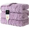 Aheadpret Coperta Elettrica 130x160cm, Morbida e Lavabile Comodo, Viola | 9 Livelli di Temperatura ,10H Spegnimento Auto,Coperta Riscaldante Elettrica,Riscaldamento Rapido, Per Casa e Ufficio