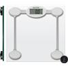Salter 9018S SV3R - bilancia pesapersone professionale compatta, in vetro, cap. Max 180 kg, discl. LCD di facile lettura, tocco per l'avvio, ampia pedana in vetro templato, argento/trasparente