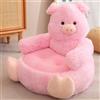 LLELEMAMO Poltroncina per Bambini in Peluche con Design Cartoon Animale, Sedia Teddy Bear Morbida per Bambini, Sedia Comoda per Cameretta, Regalo per Bambine e Bambini (B)