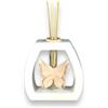 D A N A E FRAGRANZE ITALIANE bomboniera profumatore Farfalla in Polvere di Marmo 11x11,5 con Scatola Nastro Confetti bigliettino Personalizzato e fragranza (Rosa Cipria)