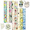 Tintnut Terrazzo Pellicola colorata per plotter, tessuto, termoadesiva, 10 | Pellicola flessibile per plotter acquerello, tessuto per vestiti e borse, fai da te, estensibile e lavabile