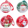 Healvian 4 Scatole Di Palline Di Elfo Di Natale Scatola Di Caramelle Di Natale Scatole Di Immagazzinaggio Di Caramelle A Forma Di Palla Decorazione Di Natale Latta Ornamento Riempibile Albero