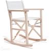 ZStyle Sedia a Dondolo Regista Con Braccioli Legno Design Swing Giardino Esterno Director (Bianco)