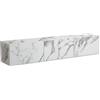 FineBuy Mobile TV Sospeso 160x30x30 cm Bianco Effetto Marmo con Ribalte | mobile porta TV fissato a parete per TV fino a 55 pollici, mobile sospeso porta TV, mensola da parete contenitore per decoder