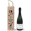 Generico ''Il migliore papà'' Set Regalo per Papà, Bottiglia di Vino con Scatola in Legno Etichetta Personalizzata con Foto Idea regalo festa del Papà Babbo Festa dei nonni Natale