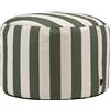 icon Milano Striscia Pouf Poggiapiedi con Riempimento Incluso, Verde
