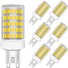 MAYCOLOR G9 LED Lampadine 10W Equivalenti 80W, 800 LM, Bianca Fredda 6000K G9 Risparmio Energetico Lampadine per Plafoniera da Soffitto Lampadario Non Dimmerabile 6 Pezzi