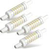 LedWekei Set di 4 lampadine LED R7S da 78mm, 10W, 60 chip 2835SMD, equivalenti a 100W alogena, lineari doppio attacco, per illuminazione a lunga distanza e paesaggistica, bianco freddo 6500K