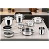 MRcasalinghi MEPRA Batteria Pentole 16 Pezzi Acciaio Inox | Linea 1950, Induzione