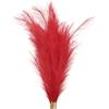 PATIKIL Decorazione Pampas Alte 37,8 Pollici, 7pz Grandi Pampas Artificiali Sfuse Lunghe Erbe Finte Soffici Essiccate per Decorazioni Boho, Vasi, Matrimoni, Pareti, Terreno, Rosso