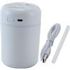 Gurtt Mini umidificatore, 300 ml USB Cool Mist piccolo umidificatore, per scrivania, piante da interno, casa, ufficio, scrivania, camera da letto (bianco)