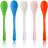 KUBDPQOR Set 50 cucchiai di plastica colorati riutilizzabili, cucchiaini da dolce e caffè per uso domestico e catering