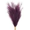 PATIKIL Pampas Decor 37.8 Pollici Di Altezza, 7 Pezzi Grandi Pampas Artificiali All'ingrosso Lunghi Soffici Erba Finta Essiccata Per Decorazioni Casa Boho Vasi Matrimonio, Viola Scuro