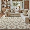 PureCozy Tappeto Salotto 200x300cm Beige Marrone Soggiorno Moderno Lavabile in Lavatrice Antiscivolo Tappeti Sala Cameretta Camera da Letto Ufficio Pelo Corto 3D Effetto Carpet Geometrico