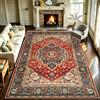 WUTONG Rosso Tappeto Vintage Salotto 200x300 cm Lavabile,Motivo Persiano Antiscivolo Pelo Corto,Tappeto Grande Soggiorno Antico,Moquette Pavimento Retro