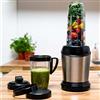 BAKAJI Frullatore in Acciaio Inossidabile Smoothie Blender con Caraffa da Asporto da 1 Litro, 1200W Potenza, Ideale per Pappe, Frullati, Salse, 220-240 V, 1 Velocità, Dimensioni ‎14.5 x 14.5 x 40.5 cm