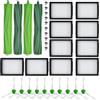 MYAYD Kit di ricambio per iRobot Roomba i7 i7+ i3 i3+ i4 i4+ i6 i6+ i8 i8+ j7 j7+ E5 E6, 4 spazzole in gomma, 10 filtri HEPA, 10 spazzole laterali, 10 viti, Roomba Replacement Parts